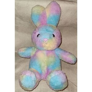 Spark Create Imagine Pastel Bunny Rabbit Plush Stuffed Animal Baby Rattle Toy. S
